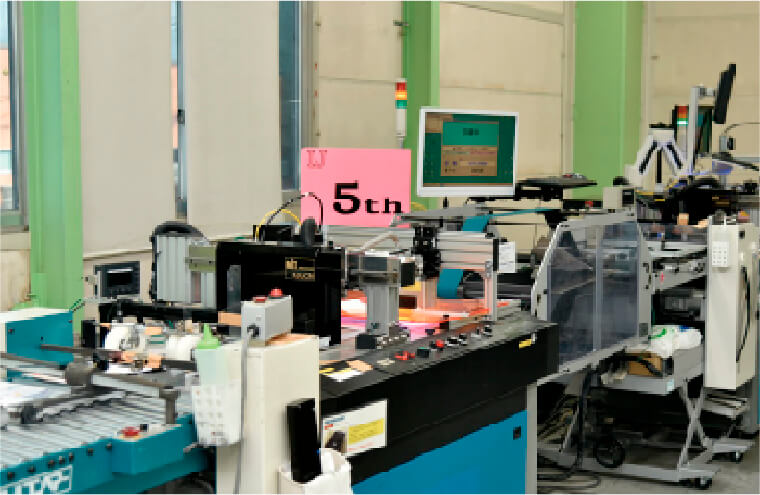 両面に可変印字が可能 （両面印字反転機）